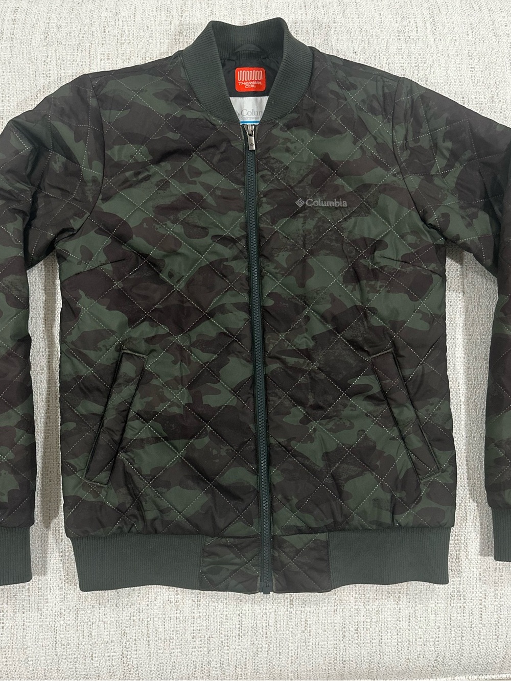 Columbia Women’s Thermacoil Quilted Camo Bomber Jacket